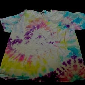 Girls cute rainbow tie dye shirt